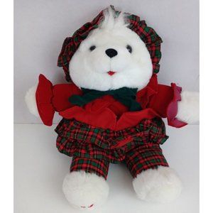 1993 Kmart Christmas￼ Teddy Bear Girl Santa's Magical Toyshop Collection